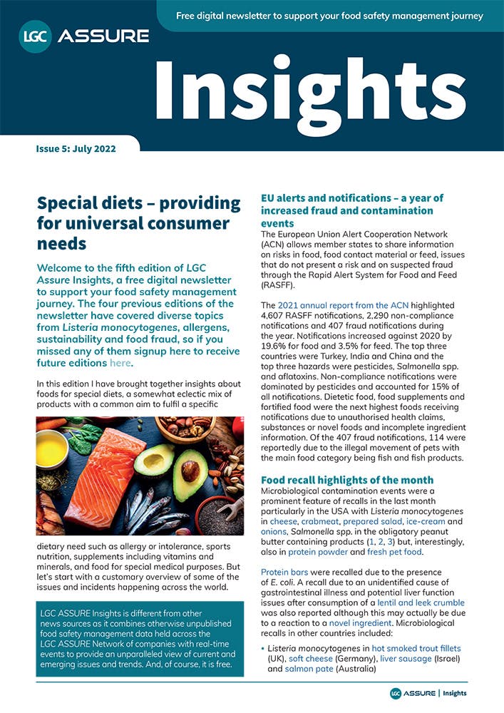 Front cover of LGC ASSURE Insights Edition 5